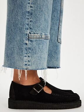 Clarks Originals Nomad T Bar Black Suede Womens Size 8.5